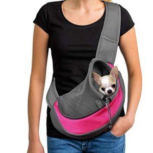 Pet Dog Sling Carrier Breathable Mesh Travel Safe Sling Bag Carrier